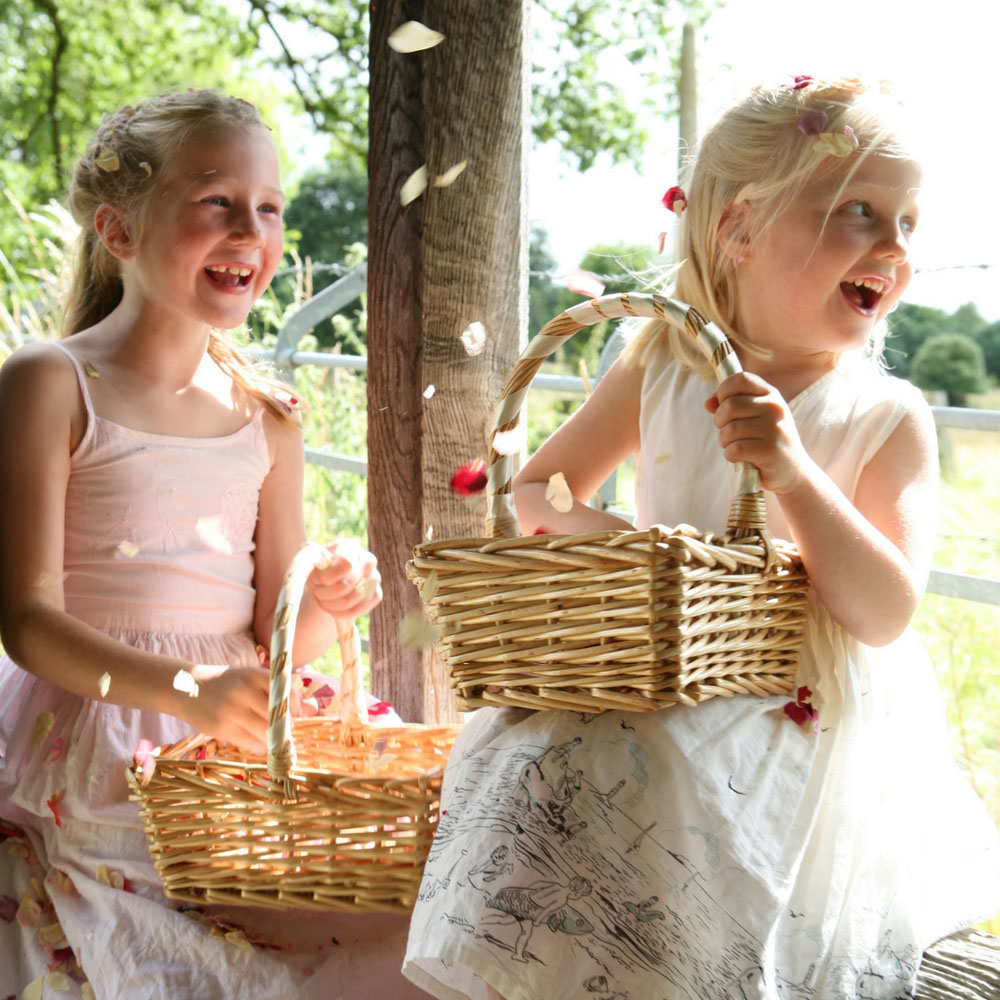 wedding baskets for flower petals