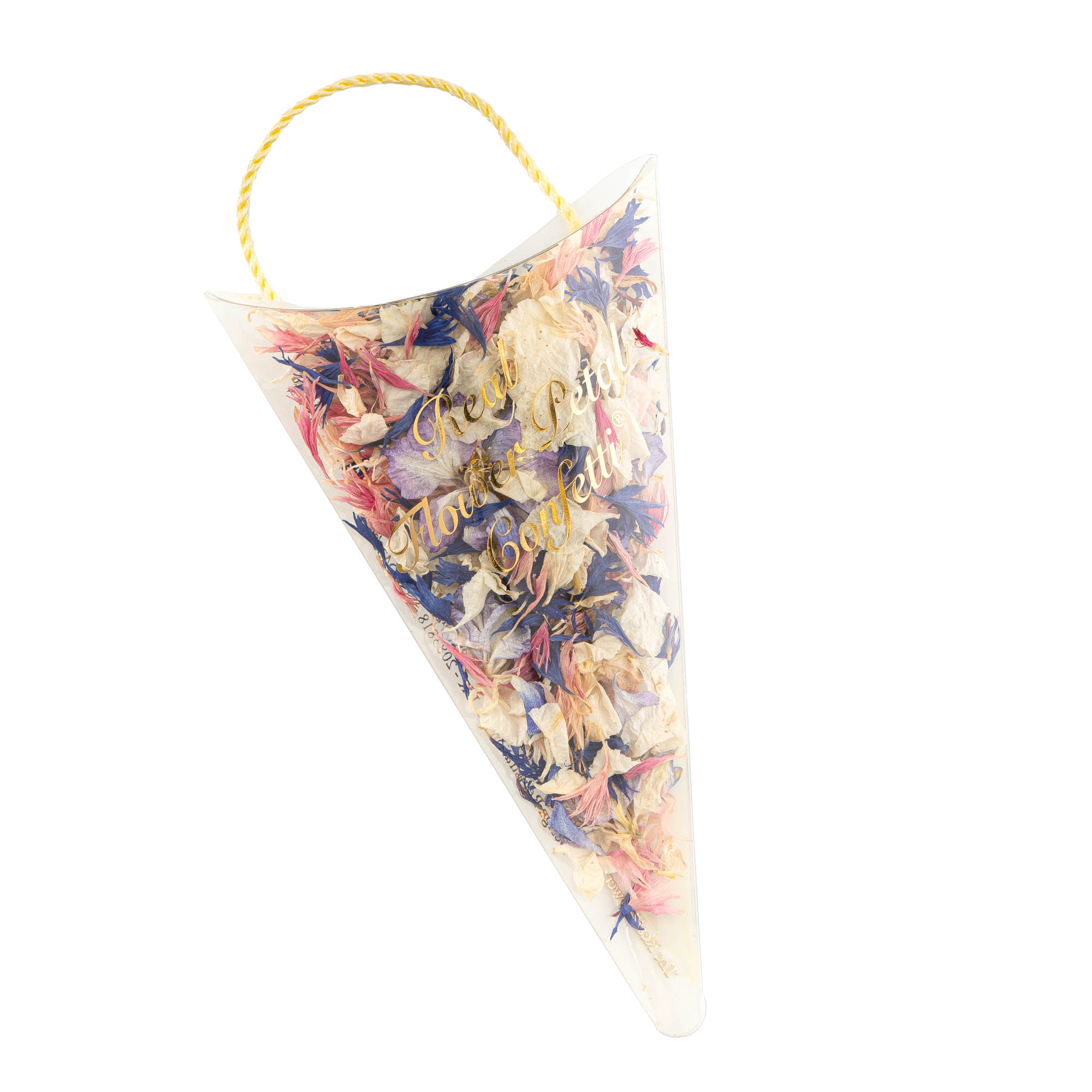 A sachet of Midnight Twist real flower petal confetti