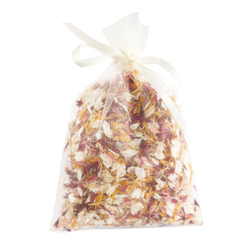 A 10 Handful Bag of Citrus Twist Delphinium & Wildflower Petals.